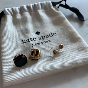 Kate Spade Black Stud Earrings